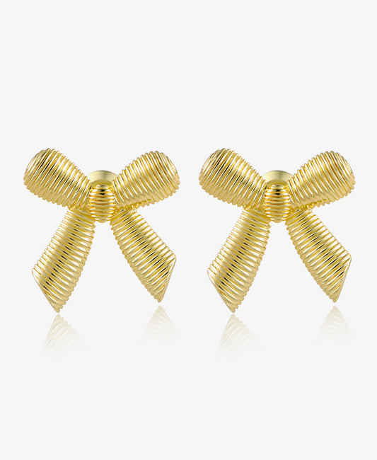 Small Coil-Bow Earrings