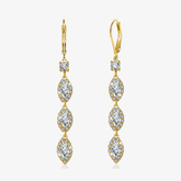 Bridal CZ Drop Earrings
