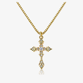 CZ Cross Necklace