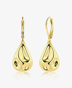 gold-hammered-waterdrop-earrings-waterproof