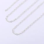 33 Feet 2MM Silver Plated Solid Brass Thin Cable O Chain Spool - Alexcraft®