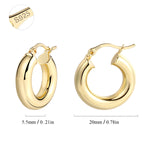 Small Chunky Hoop Earrings - Alexcraft®