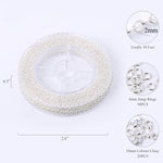 33 Feet 2MM Silver Plated Solid Brass Thin Cable O Chain Spool - Alexcraft®