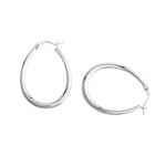 Lightweight Oval Tube Hoop Earrings - Alexcraft®