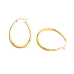 Lightweight Oval Tube Hoop Earrings - Alexcraft®
