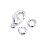 18K Gold 50 PCS 9mm Small Lobster Clasps and 100 PCS 4mm Open Jump Rings - Alexcraft®