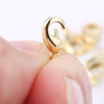 18K Gold 50 PCS 9mm Small Lobster Clasps and 100 PCS 4mm Open Jump Rings - Alexcraft®