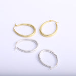 Lightweight Oval Tube Hoop Earrings - Alexcraft®