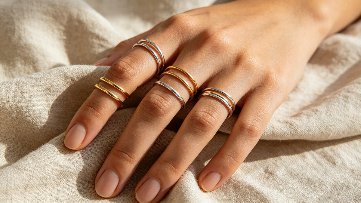How to Stack Rings: Band, Metal & Stone Combinations Guide