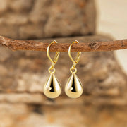 14K Gold Plated Teardrop Earrings for Women | 925 Sterling Silver Leverback Drop Earrings Jewelry Gifts for Women