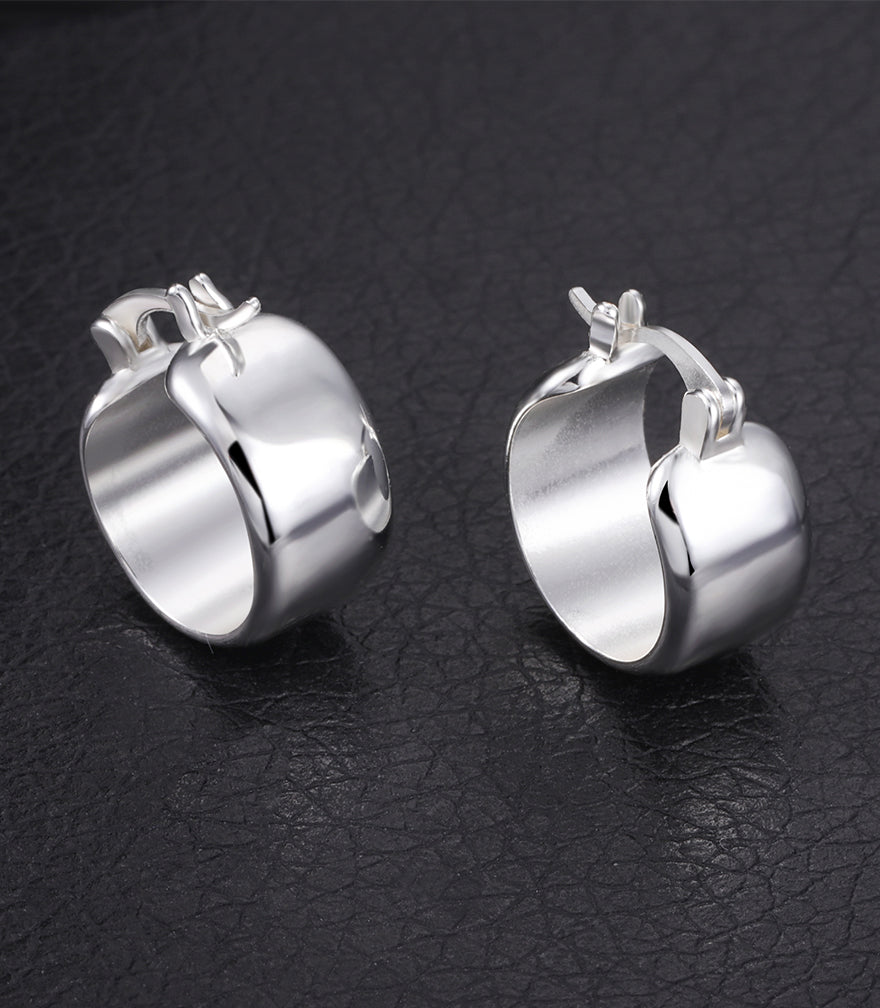 Chunky Glossy Hoop Earrings