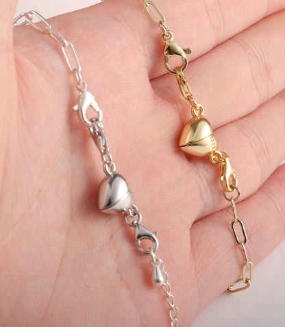 Double Lobster Heart Magnetic Jewelry Clasp
