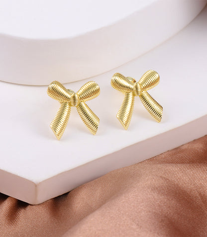 Small Coil-Bow Earrings