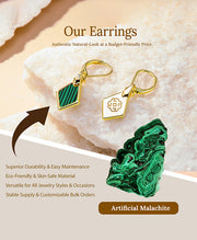 Geometric Rhombus Drop Earrings