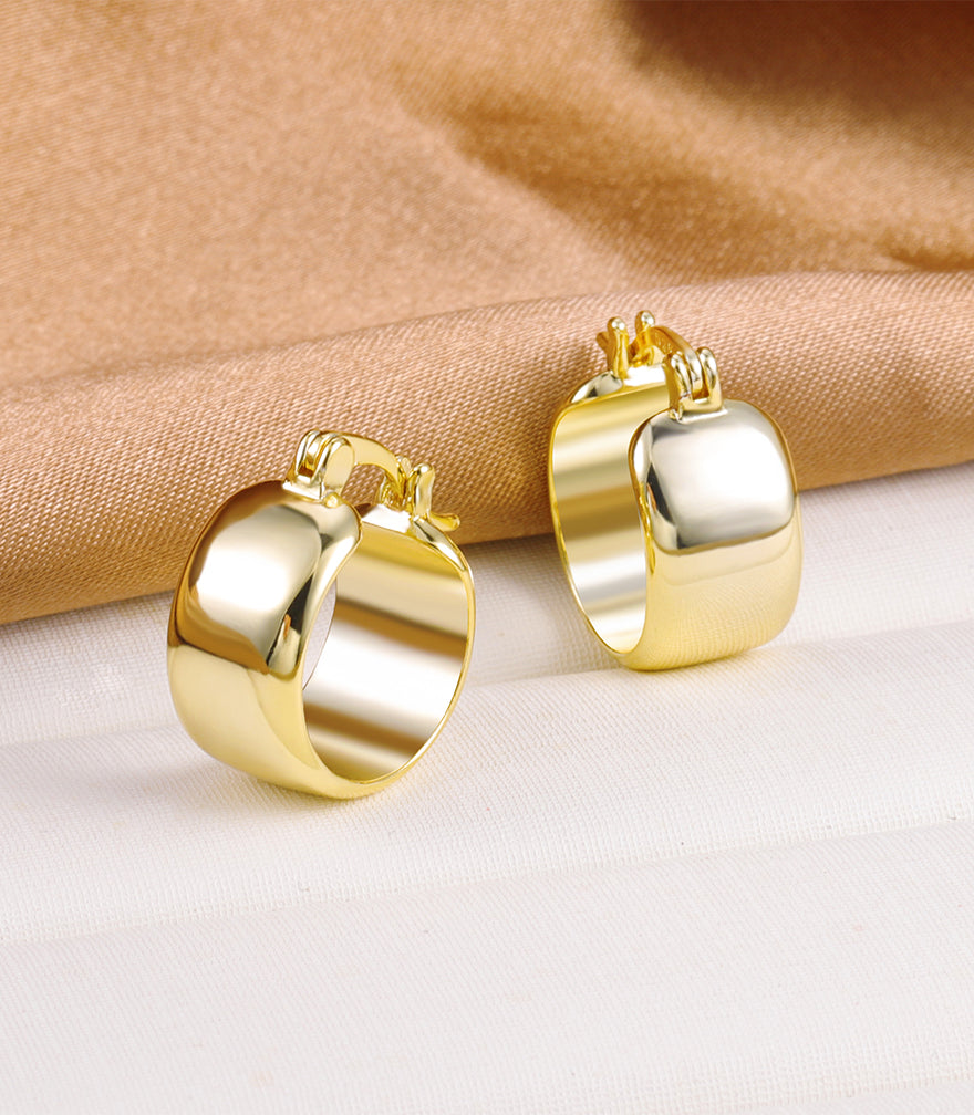 Chunky Glossy Hoop Earrings