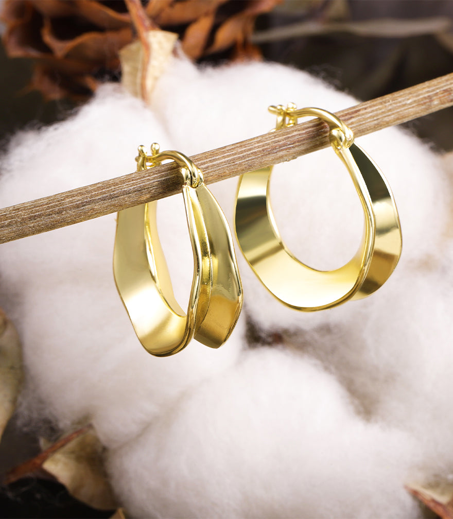 Gold Creole Hoop Earrings