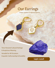 Geometric Rhombus Drop Earrings