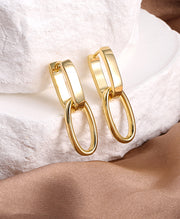 Paperclip Dangle Clip Earrings
