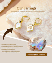 Geometric Rhombus Drop Earrings