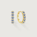 5-Stone Moissanite Huggie Hoop Earrings