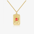 Good Luck Garnet Pendant Necklace