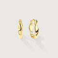 Flowline Sculpted Fluid Hoop Earrings
