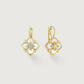 Shellstar Mother-of-Pearl Clover Star Drop Earrings ALE0037