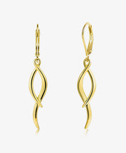 Thin Twist Drop earrings