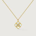 Shellstar Mother-of-Pearl Clover Star Pendant Necklace