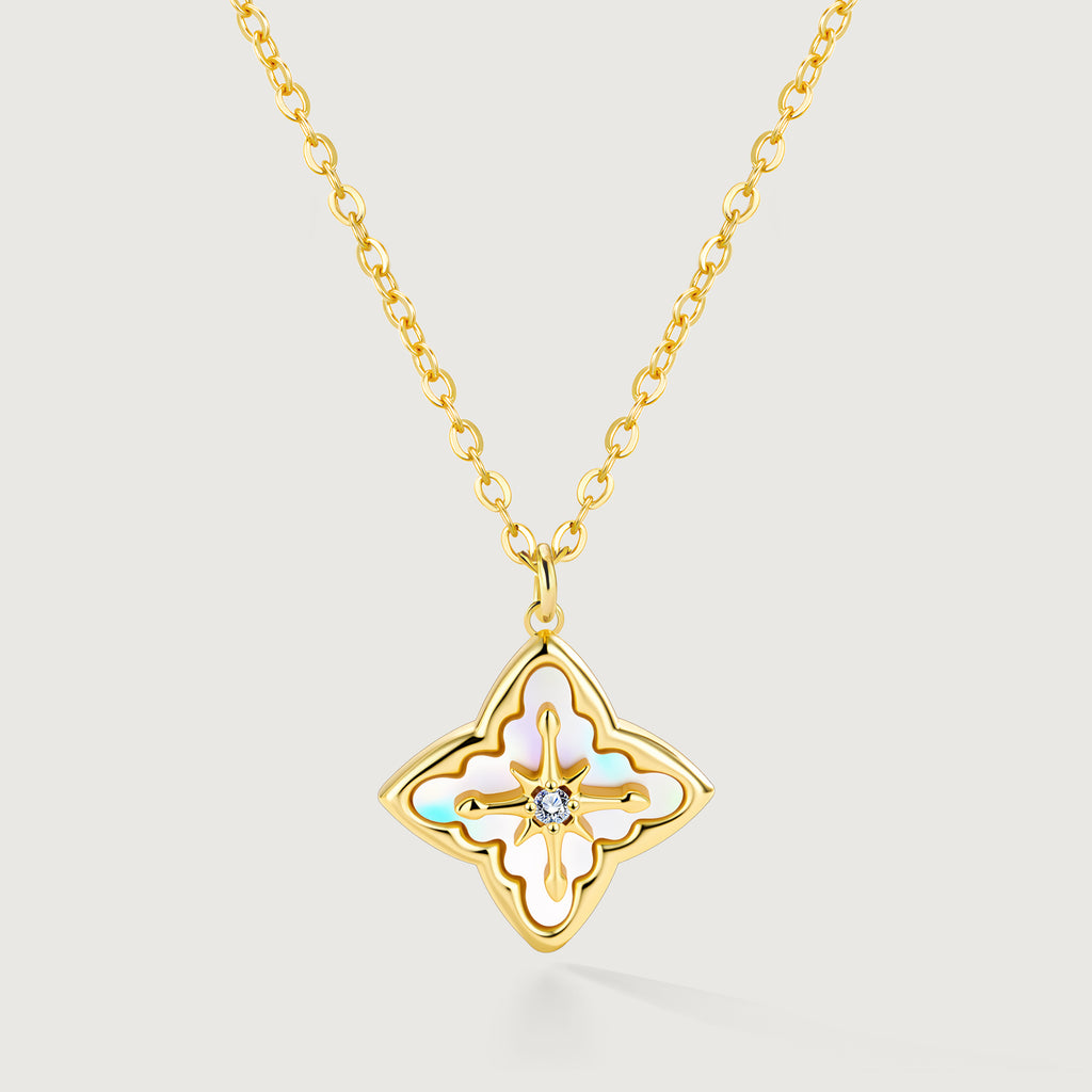 Shellstar Mother-of-Pearl Star Pendant Necklace