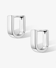 Minimalist Geometric Hoop Earrings