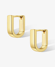 Minimalist Geometric Hoop Earrings