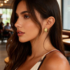 Bold Hemisphere Chunky Hoops