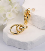 Stacked Loop Stud Earring