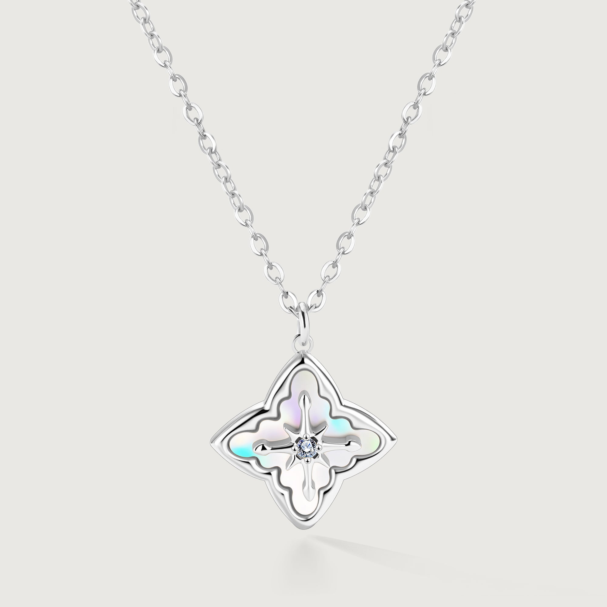 Shellstar Mother-of-Pearl Star Pendant Necklace