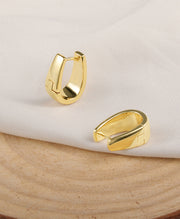 Minimalist Small Bold Hoop Earrings