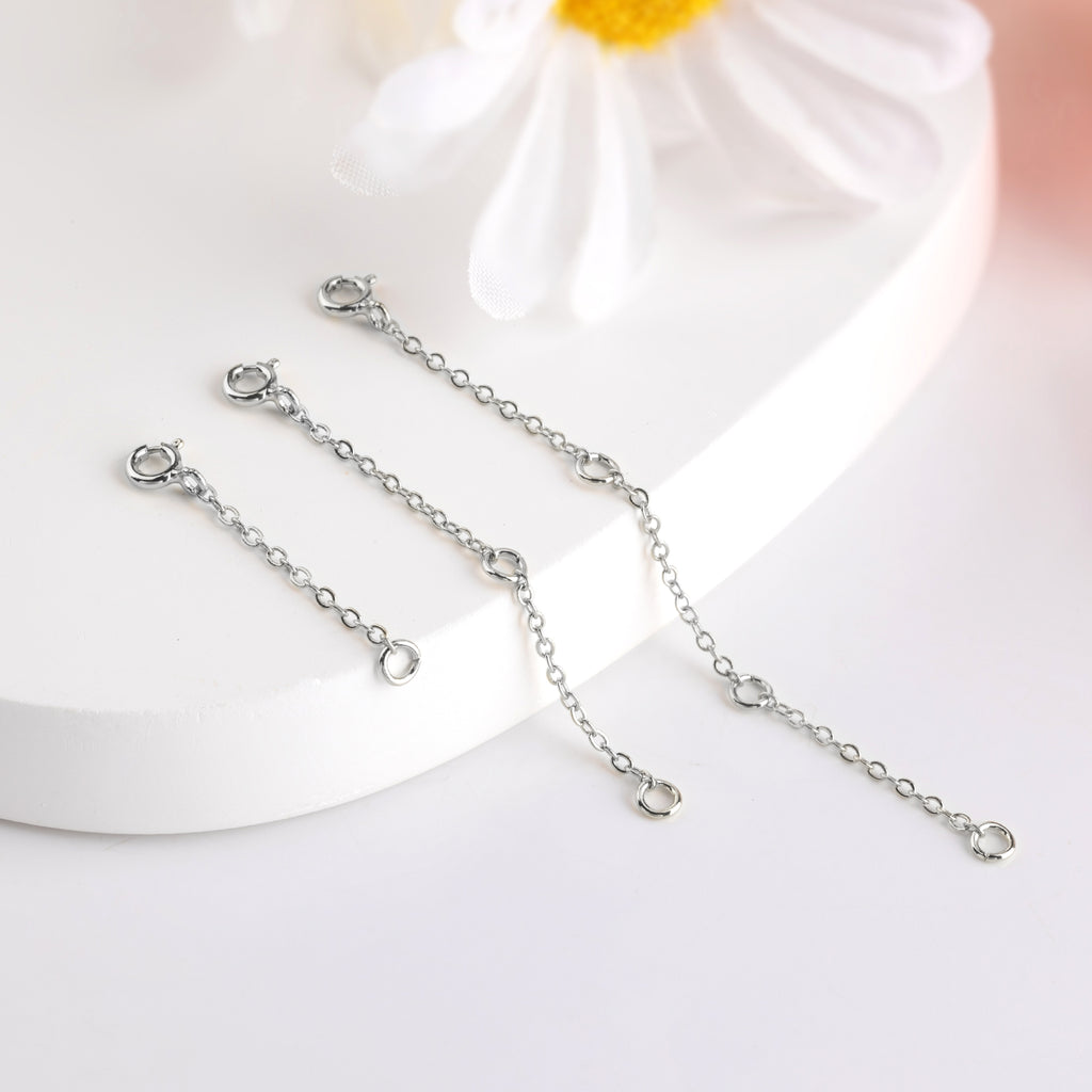 Flat Cross Chain Necklace Extender Set - 1, 2 & 3 Inch