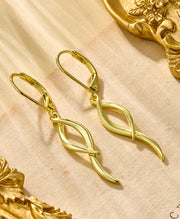 Thin Twist Drop earrings