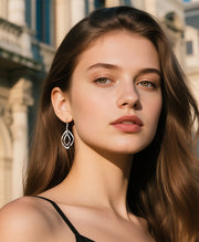 Double Twist Drop Earrings