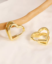 Double Heart Hoops
