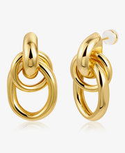 Stacked Loop Stud Earring