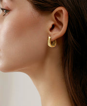 Minimalist Small Bold Hoop Earrings
