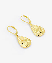 Hammered Waterdrop Earrings