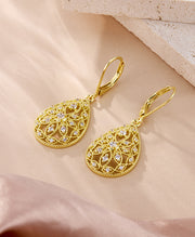 Filigree CZ Dangle Earrings