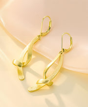Linear Twist Drop earrings