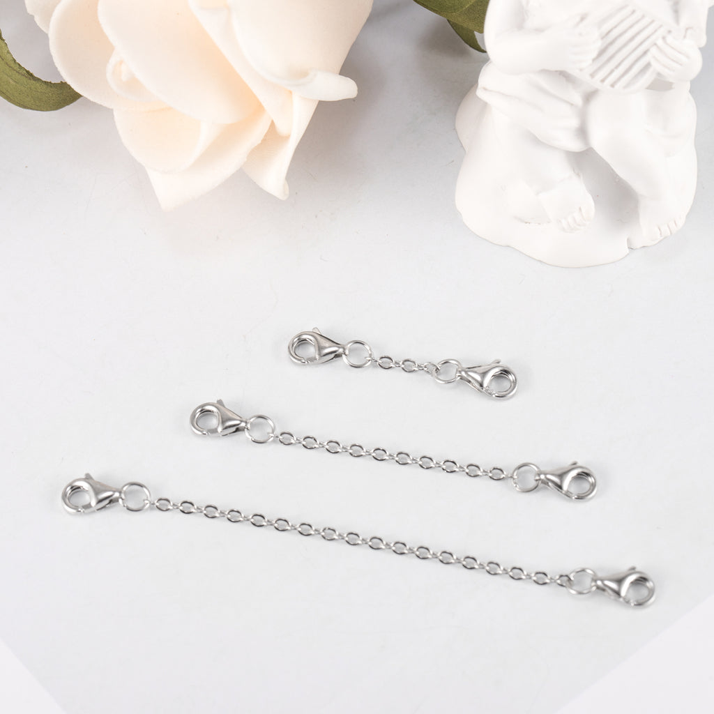 Flat Cross Chain Necklace Extender Set - 1, 2 & 3 Inch