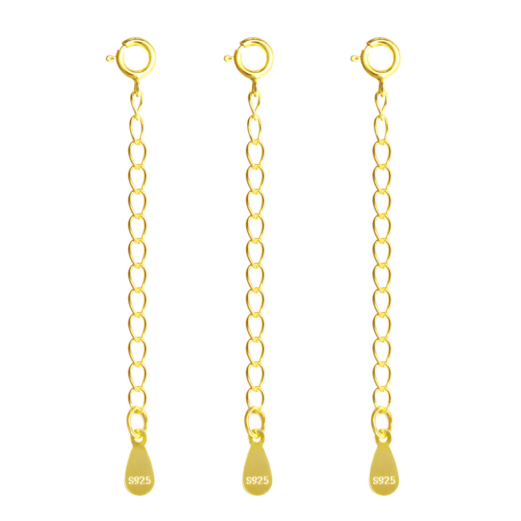 Teardrop Chain Necklace Extender Set - 2 Inch