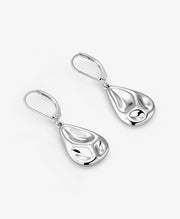 Hammered Waterdrop Earrings