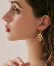 Filigree CZ Dangle Earrings