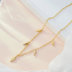 Trinity Geometric Drop Necklace